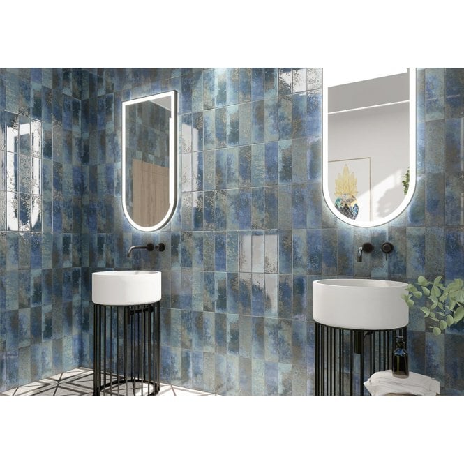 Bellagio Blu 10cm x 30cm Wall Tile