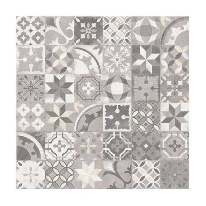 Berkane Multicolour 20cm x 20cm Wall & Floor Tile