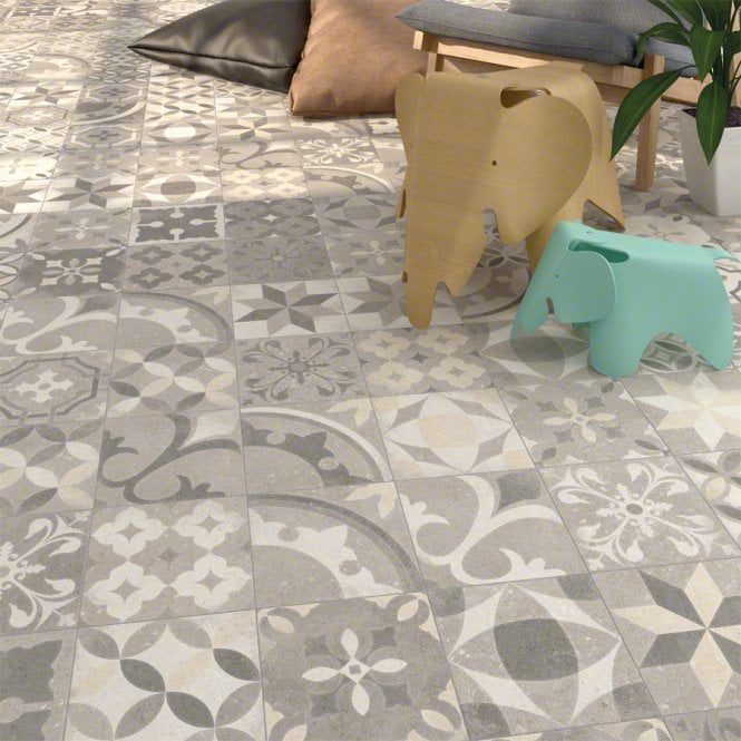 Berkane Multicolour 20cm x 20cm Wall & Floor Tile