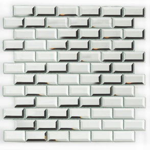 Bevel Mirror (2.5cm x 5cm) 30cm x 30cm Mosaic Tile