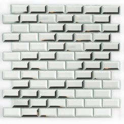 Bevel Mirror (2.5cm x 5cm) 30cm x 30cm Mosaic Tile