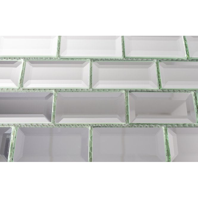Bevel Mirror (2.5cm x 5cm) 30cm x 30cm Mosaic Tile