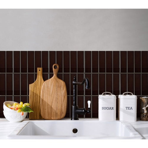 Bexley Teapot Brown 31.5cm x 19.8cm (6cm x 19.5cm) Mosaic Tile