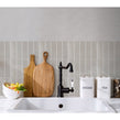 Bexley White 31.5cm x 19.8cm (6cm x 19.5cm) Mosaic Tile