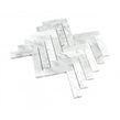 Bianco Venito Carrara Honed Marble 22.7cm x 28.1cm Herringbone Mosaic Tile