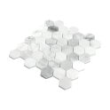 Bianco Venito Carrara Honed Marble 29.8cm x 30.5cm Hexagon Mosaic Tile