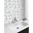 Bianco Venito Statuario Honed Marble 29.8cm x 30.5cm Hexagon Mosaic Tile