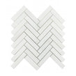 Bianco Venito Statuario Honed Marble 29cm x 28.5cm Herringbone Mosaic Tile