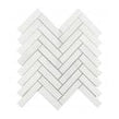 Bianco Venito Statuario Honed Marble 29cm x 28.5cm Herringbone Mosaic Tile