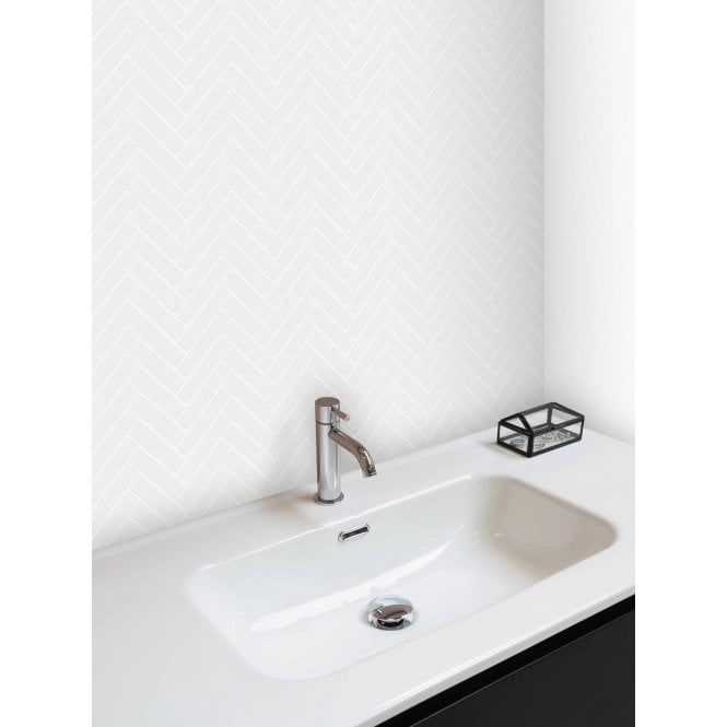 Bianco Venito Statuario Honed Marble 29cm x 28.5cm Herringbone Mosaic Tile