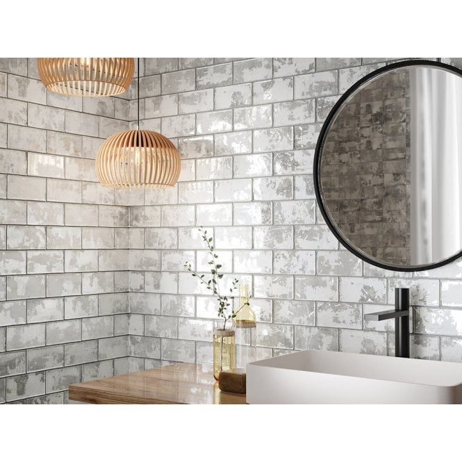 Biarritz Grey 7.5cm x 15cm Wall & Floor Tile