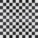 Black and White Chequer Gloss (2.3cm x 2.3cm) 30cm x 30cm Mosaic Tile