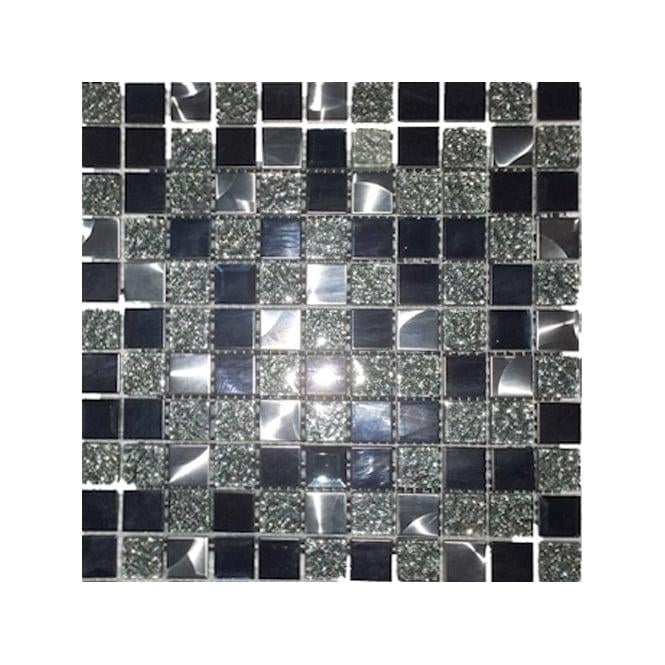 Black Diamond 30cm x 30cm Mosaic Tile