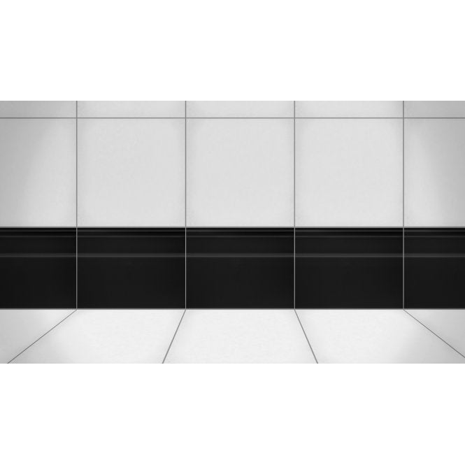 Black Gloss 15cm x 20cm Skirting Tile