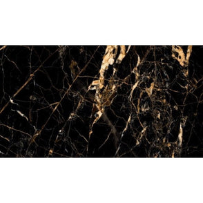 Black & Gold Marble Effect 60cm x 120cm Wall & Floor Tile