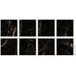Black & Gold Marble Effect 60cm x 60cm Wall & Floor Tile