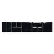 Black Laser Sparkle 4.7cm x 24.8cm Border Tile