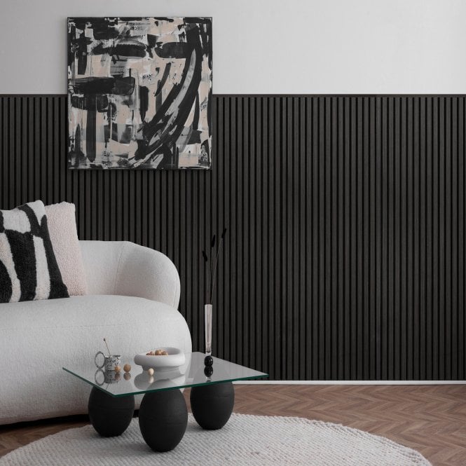 Black Oak Acoustic Wood Panel 120cm x 60cm x 21mm