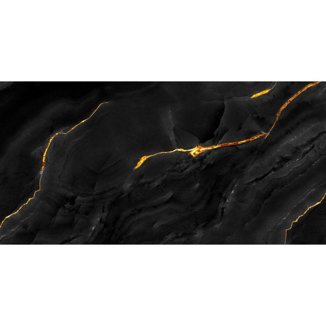 Black Onyx Gold Polished 60cm x 120cm Wall and Floor Tile
