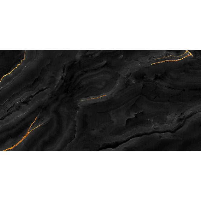 Black Onyx Gold Polished 60cm x 120cm Wall and Floor Tile