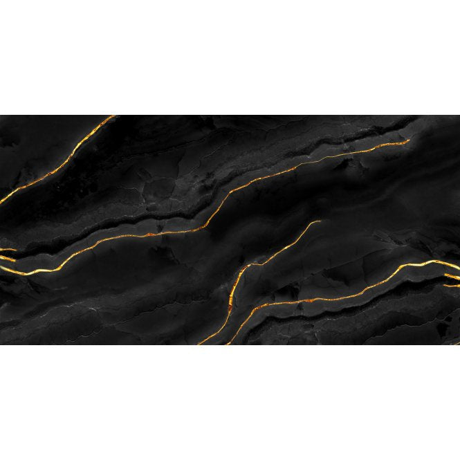 Black Onyx Gold Polished 60cm x 120cm Wall and Floor Tile