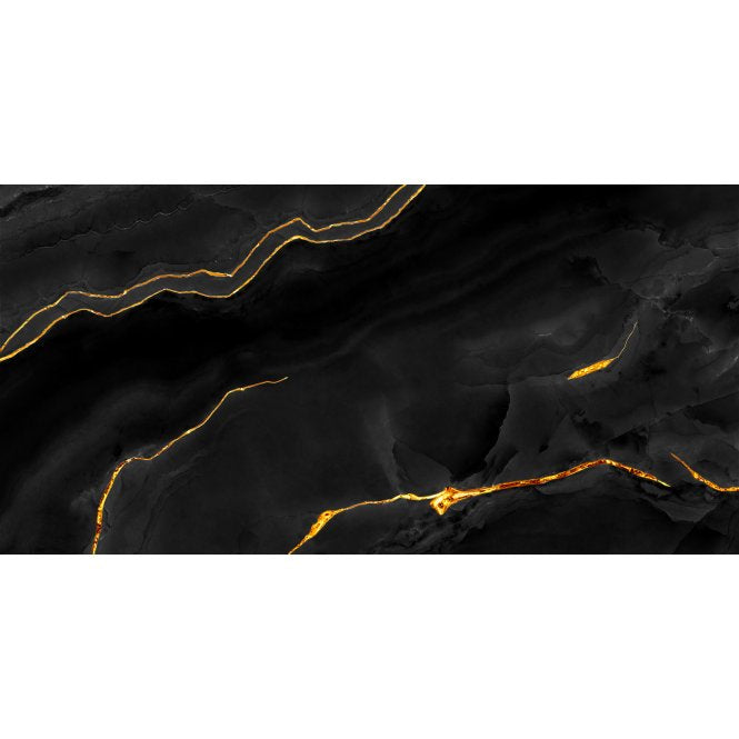Black Onyx Gold Polished 60cm x 120cm Wall and Floor Tile