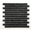 Gulfstone Black Opal Quartz Brick 30cm x 30cm (4.8cm x 2.3cm) Mosaic Tile
