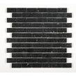 Gulfstone Black Opal Quartz Brick 30cm x 30cm (4.8cm x 2.3cm) Mosaic Tile