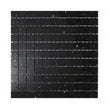 Gulfstone Black Opal Quartz Mosaic (2.5cm x 2.5cm) 30cm x 30cm Wall Tile