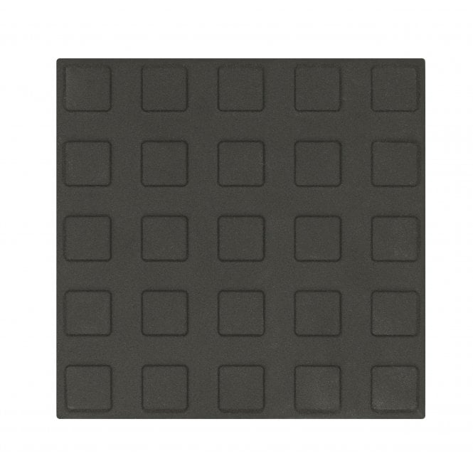 Black with Square Studs 14.6cm x 14.6cm Floor Tile