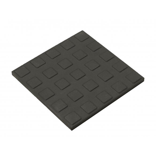 Black with Square Studs 14.6cm x 14.6cm Floor Tile
