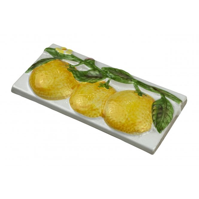 Heckstream Blanco Naranja 7cm x 15cm Border Tile