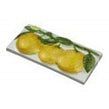 Heckstream Blanco Naranja 7cm x 15cm Border Tile