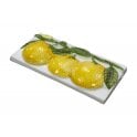 Heckstream Blanco Naranja 7cm x 15cm Border Tile