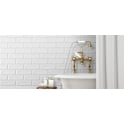 Bouquet Tiles Block White 12.6cm x 38.2cm Wall Tile