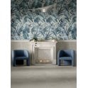 Italian Design Blue Palm Decor 60cm x 120cm Wall and Floor Tile