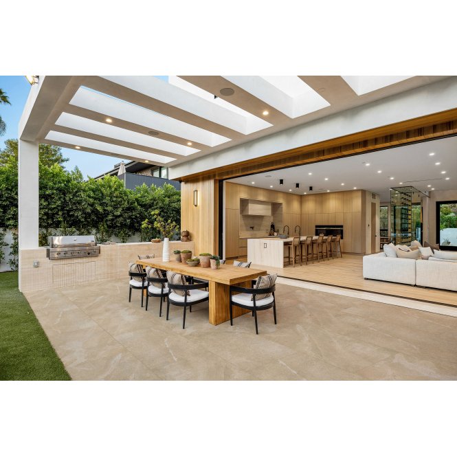 Bodo Beige 60cm x 120cm x 2cm Slab Outdoor Tile
