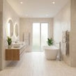 Bone Ivory Secura Decor Matt 60cm x 120cm Wall & Floor Tile