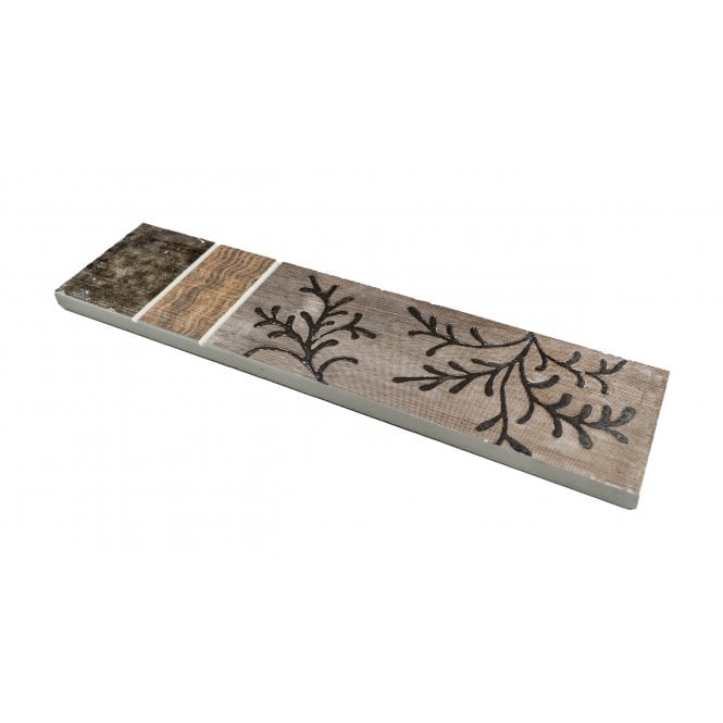 Boston Brown 5cm x 20cm Border Tile