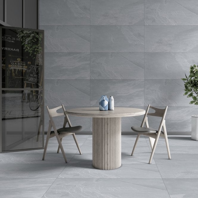 Brazilian Grey Slate Effect 60cm x 60cm 2cm Slab Outdoor Tile Project Pack Deal