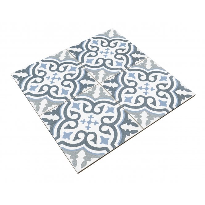 Briana Marine 45cm x 45cm Wall & Floor Tile