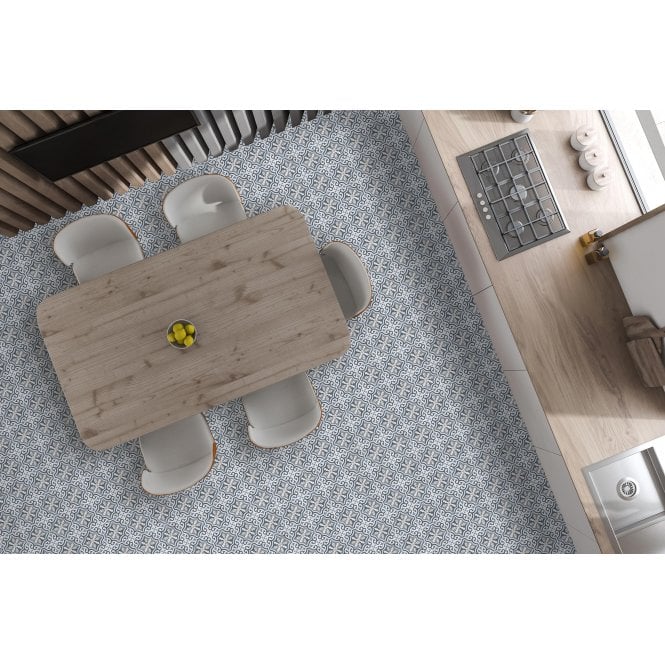 Briana Marine 45cm x 45cm Wall & Floor Tile