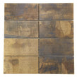 Brick Oxidised Gold 30.6cm x 30.2cm Mosaic Tile