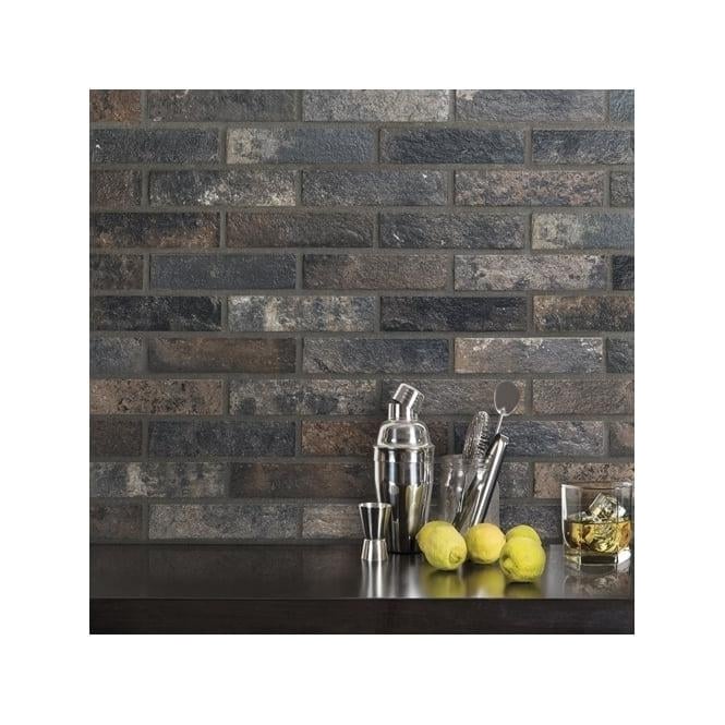 Bristol Dark Brick 6cm x 25cm Wall & Floor Tile PER BOX