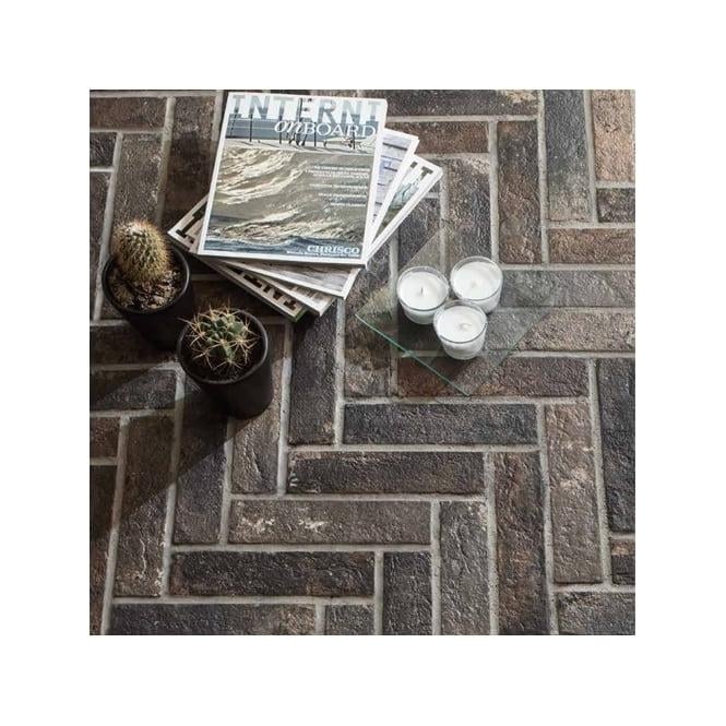 Bristol Dark Brick 6cm x 25cm Wall & Floor Tile PER BOX