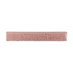 Brutalist Brick Crackle Coralito 3.8cm x 23.5cm Bullnosed Wall Tile