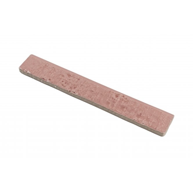 Brutalist Brick Crackle Coralito 3.8cm x 23.5cm Bullnosed Wall Tile