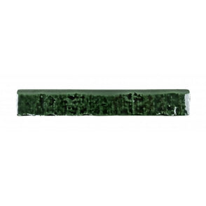 Brutalist Brick Crackle Emerald 3.8cm x 23.5cm Bullnosed Wall Tile