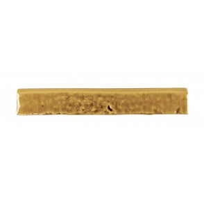 Brutalist Brick Crackle Mustard 3.8cm x 23.5cm Bullnosed Wall Tile