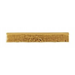 Brutalist Brick Crackle Mustard 3.8cm x 23.5cm Bullnosed Wall Tile